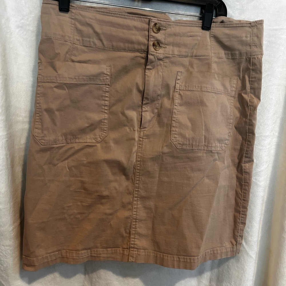 LC Lauren Conrad Light Brown Pencil Skirt